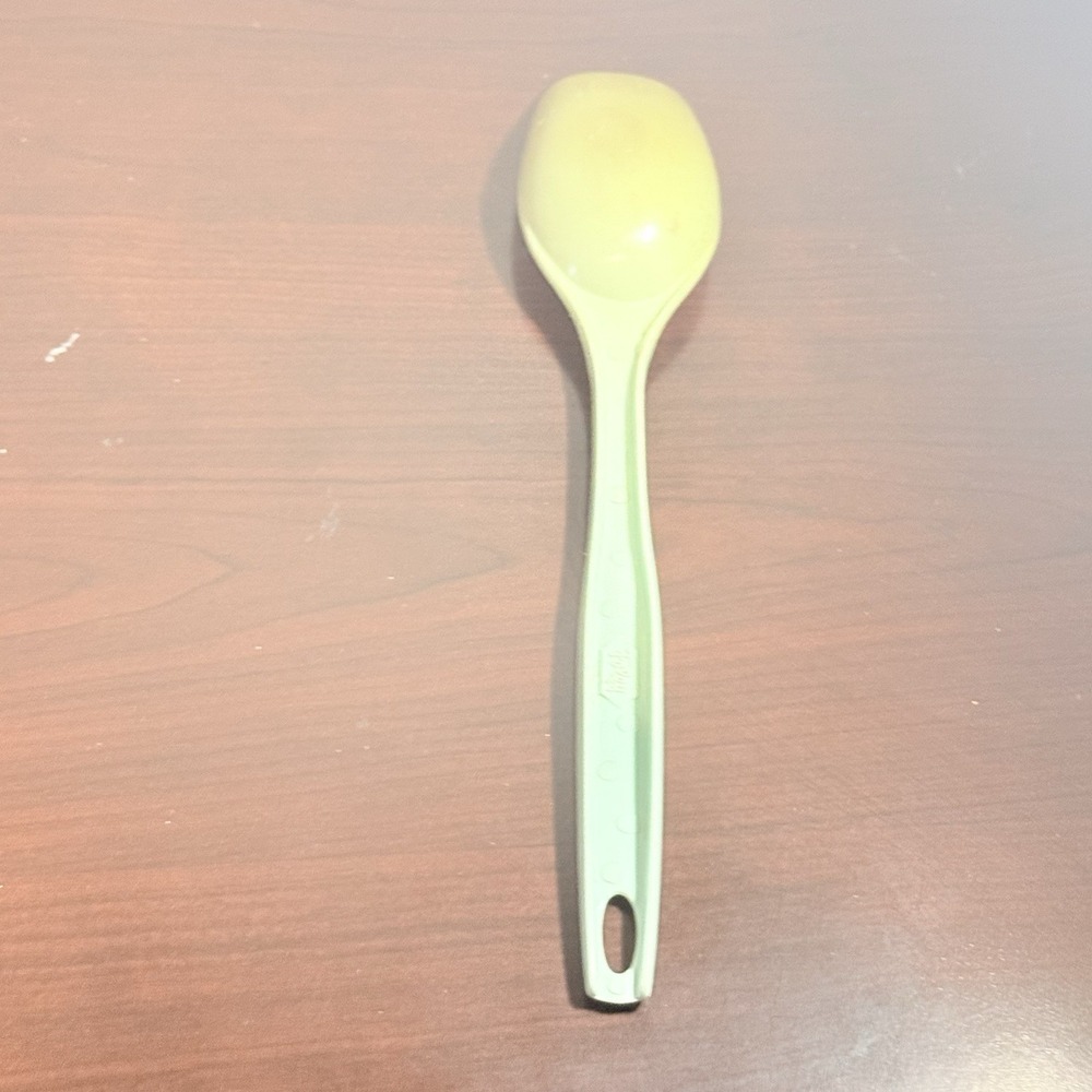 Vintage NYLON PLASTIC‎ FOLEY Retro Beige Spoon Solid SERVING MIXING Utensil - Picture 4 of 6